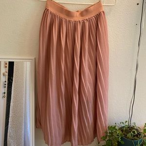 Pink Midi Skirt/Long Skirt